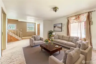 Virtually Staged Living Room