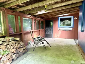 Covered back porch