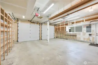Extra Deep Attached Garage