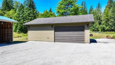 Extra Deep Attached Garage