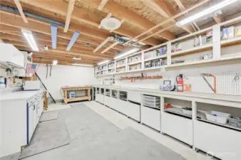 Shop Area inside of Detached Garage