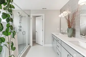 Enter the primary ensuite