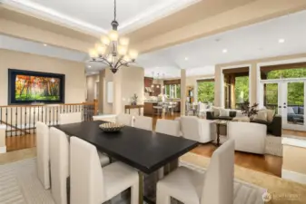 Perfect floor plan for entertaining.