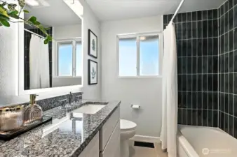 Updated main floor bathroom.