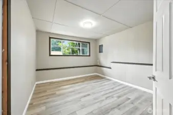 Guest room on lower level.