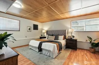 2nd primary bedroom in lower guest quarters.