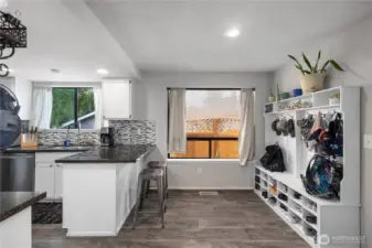 Eating area in kitchen