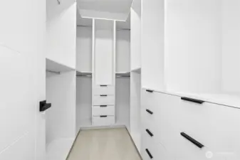 Primary closet