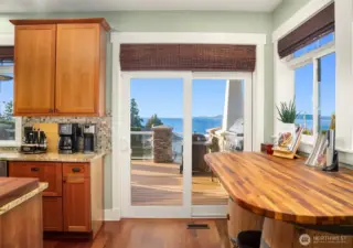 Seamless flow out to the expansive deck