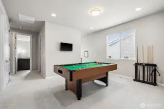 Upstairs loft/family room/bonus room/game room