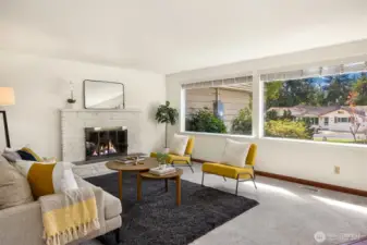 Large, West facing windows provide lots of natural light.