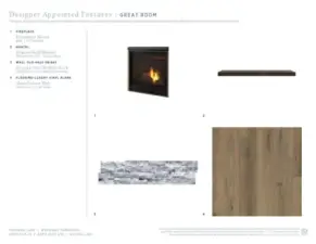Designer Appointed Features for Homesite 14 in Orchard Lane