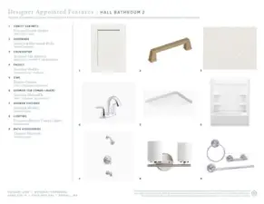 Designer Appointed Features for Homesite 14 in Orchard Lane