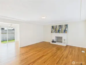 Living Room looking to Dining Room from the Front Entry