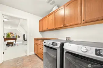 Upstairs Laundry where all the rooms are!  No more toting clothes up and down the stairs