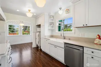 Updated Kitchen with Farmhouse Sink
