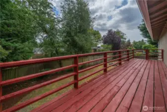 Spacious deck.