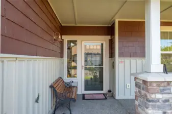Now that you have taken in the beauty of the covered porch, let's go inside.