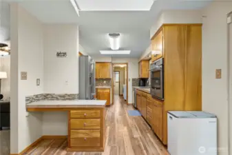 Convient kitchen "office" nook