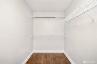Large walk-in closet in Primary
