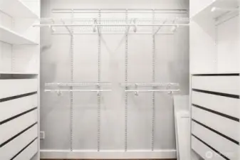 Walk-in closet in bonus room