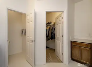 Primary - toilet room & walk in closet
