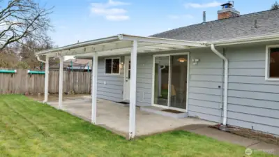 Covered patio.