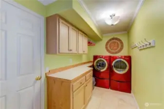 nice size laundry area and mudroom from garage (garage door to left, 3 car garage) its full we are moving.