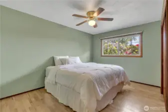 Largest bedroom with double closets