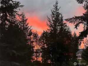 Western exposure provides stunning sunsets from the kitchen, deck, family room and 3rd bedroom.