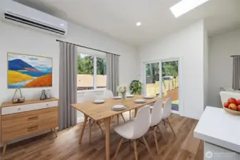 Virtually Staged Dining Room