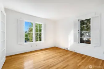 ...from the front bedroom...