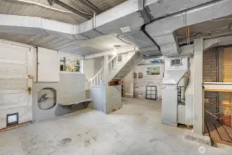There is also an exterior basement door...