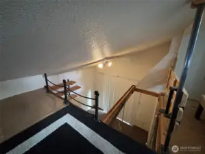 Bird's eye view from your loft sleeping area