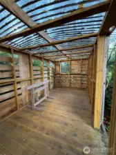 Spacious area for outdoor and covered crafts and activities