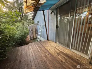 Rear deck from living/bedroom area