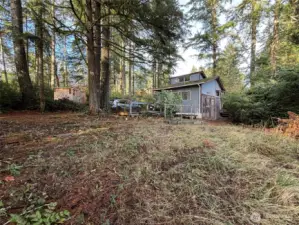 Large cleared area for your yard games and get togethers