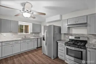 Updated kitchen.  All kitchen appliances included.