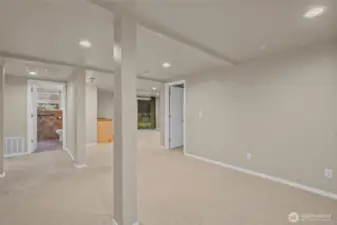 Another view of the rec room.