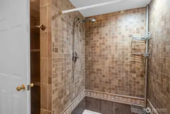 Lower level 3/4 bathroom.