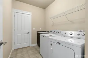 Laundry room on main