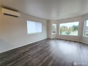 Ductless Heat Pump provides efficient heat source and Air Conditioning