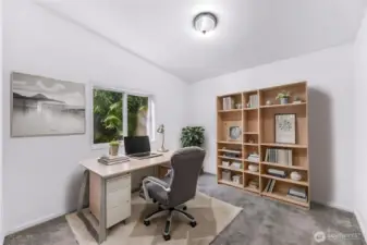 3rd bedroom virtually staged.