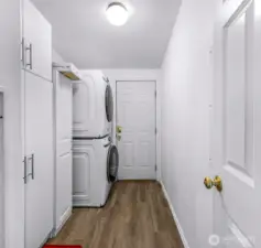 Laundry room with outside access.