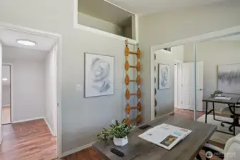 Extra storage loft above