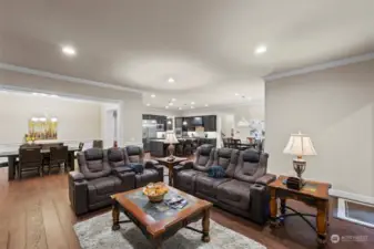 This perceptive showcases the great flow this home has, feeling bright and open.