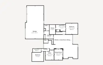 Main level floor plan