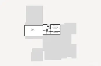 Upper level floor plan