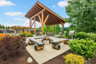 Firepit and BBQ's right out your door! These are also exclusive to homeowner's in Trailhead 1.