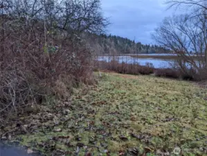 Waterfront at south end of property
